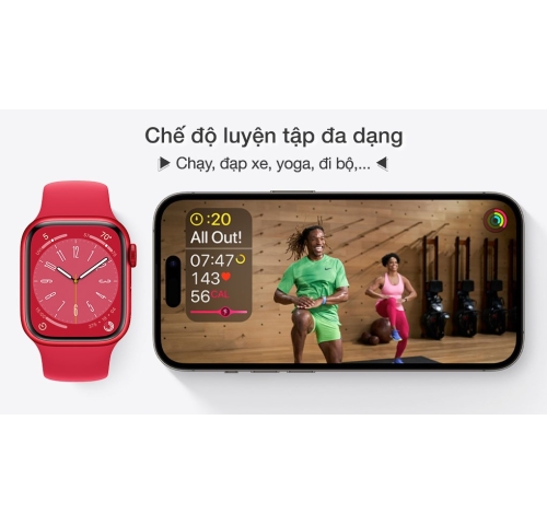 Đồng hồ thông minh Apple Watch S8 GPS 41mm 